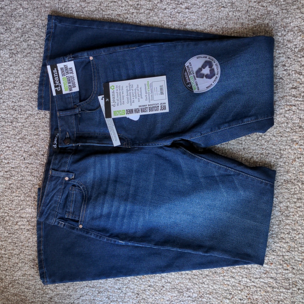 NWT D. Jeans High Waist Boot Cut Skinny Jean Womens 10